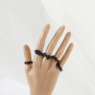 DAIIIBABYYY  -  Gothic Style Metal Set Rings Fashion Jewelry Open Ring for Men Jewelry Trendy Finger Ring Women Accessories Friend Gifts
